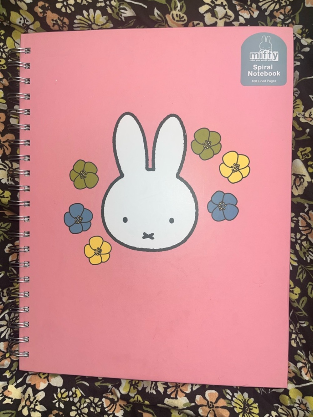 miffy Pink 8X10 Spiral Notebook 160 PGS NEW NWT